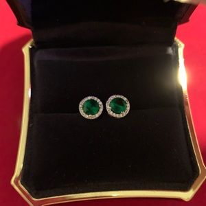 Genuine Green Spinel Earrings